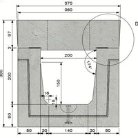 Kabelkanal 2020. D400. Aufputzdeckel. L=2m