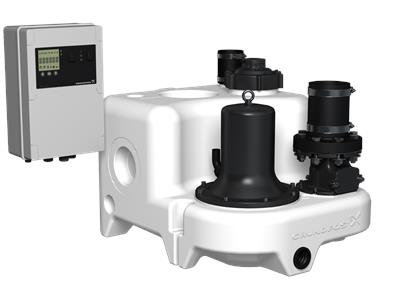 Grundfos Hebeanlage Multilift M 22.3.4. Einzelpumpen. 60m3/h. H=10,4m. 400V