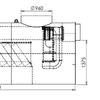 Bypass-Abscheider 65/325 l/s. Schlammfang 6500l. D400KN. Stahl