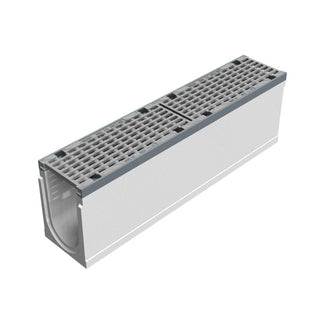 Grate gutter 150mm wide. Maxi 150. L=1m. Long bar grating. D400KN