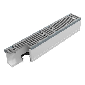 Grate gutter 100mm wide. Maxi 100. L=1m. Slot grille. C250KN