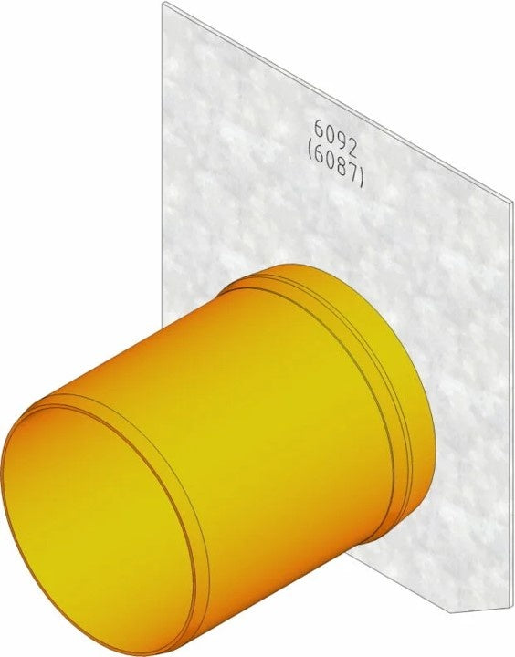 Eindplaat + afvoer Super 100 type 01. PVC uitloop 110mm. Verzinktstaal