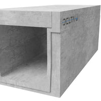 Grate gutter 6060. D400. Internal grille. L=1m. For concrete grid