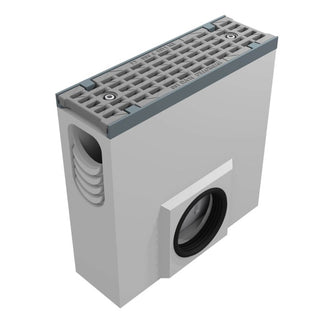 Maxi F1 100mm Sand Trap. 0.5m long. Long-bar grate. 160mm outlet. F900KN