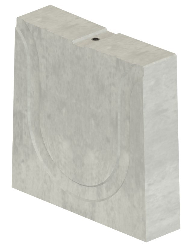 Closing plate concealed gutter 200mm. Without sealing rubber