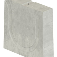 Closing plate concealed gutter 200mm. Without sealing rubber