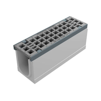 Grate gutter 100mm wide. Maxi 100. L=0.5m. Mesh grid. E600KN