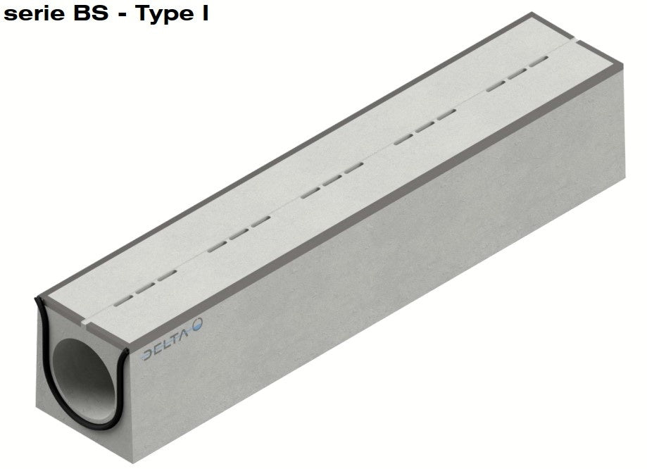 Verholen goot 300mm. L=4m. D400. Tussenbrug beton, omranding staal