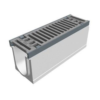 Grate gutter 100mm wide. Maxi 100. L=0.5m. Slot grille. C250KN