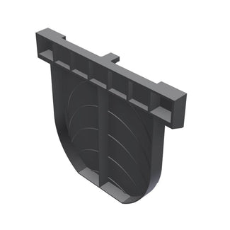 PE end plate closed 100mm gutter. Top/Maxi 100
