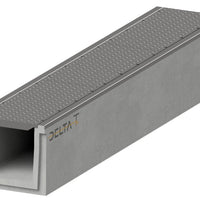 Cable duct 4060. D400. Inset lid. L=1m. For checker plate lid