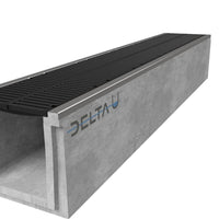 Grate gutter 4040. F900. Inset grille. L=1m. For cast iron grid