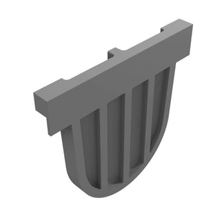 Cast iron end plate closed Top/Maxi 100. H=160mm