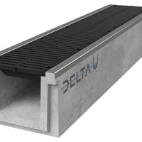 Grate gutter 3025. D400. Inset grille. L=2m. For cast iron grid