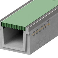 Deksel kabelgoot 500. C250. Inliggend. L=99,5cm. Kunststof