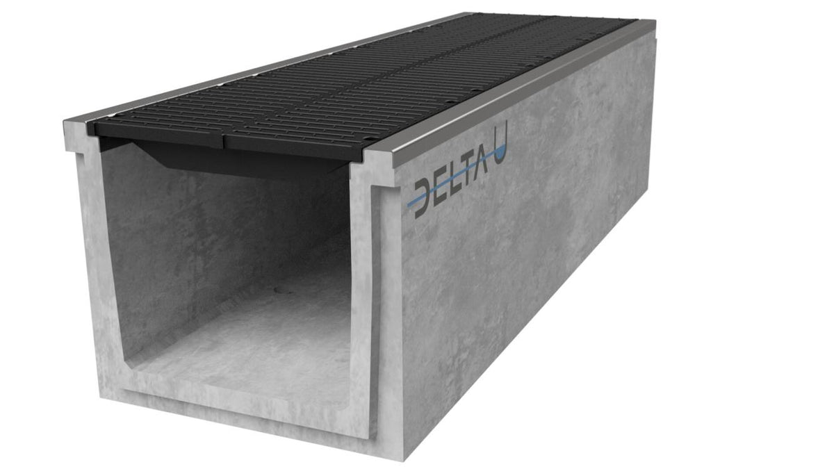 Grate gutter 5045. F900. Inset grille. L=1m. For cast iron grid