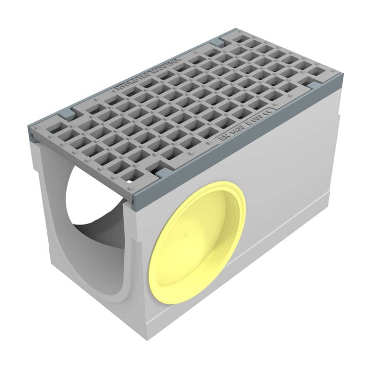 Gitterrinne 200 mm breit. Maxi 200. L=0,5m. Mesh-Gitter. E600KN