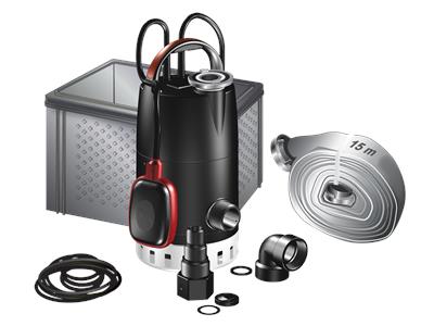 Grundfos multibox submersible pump Unilift CC7 A1. 15m discharge hose