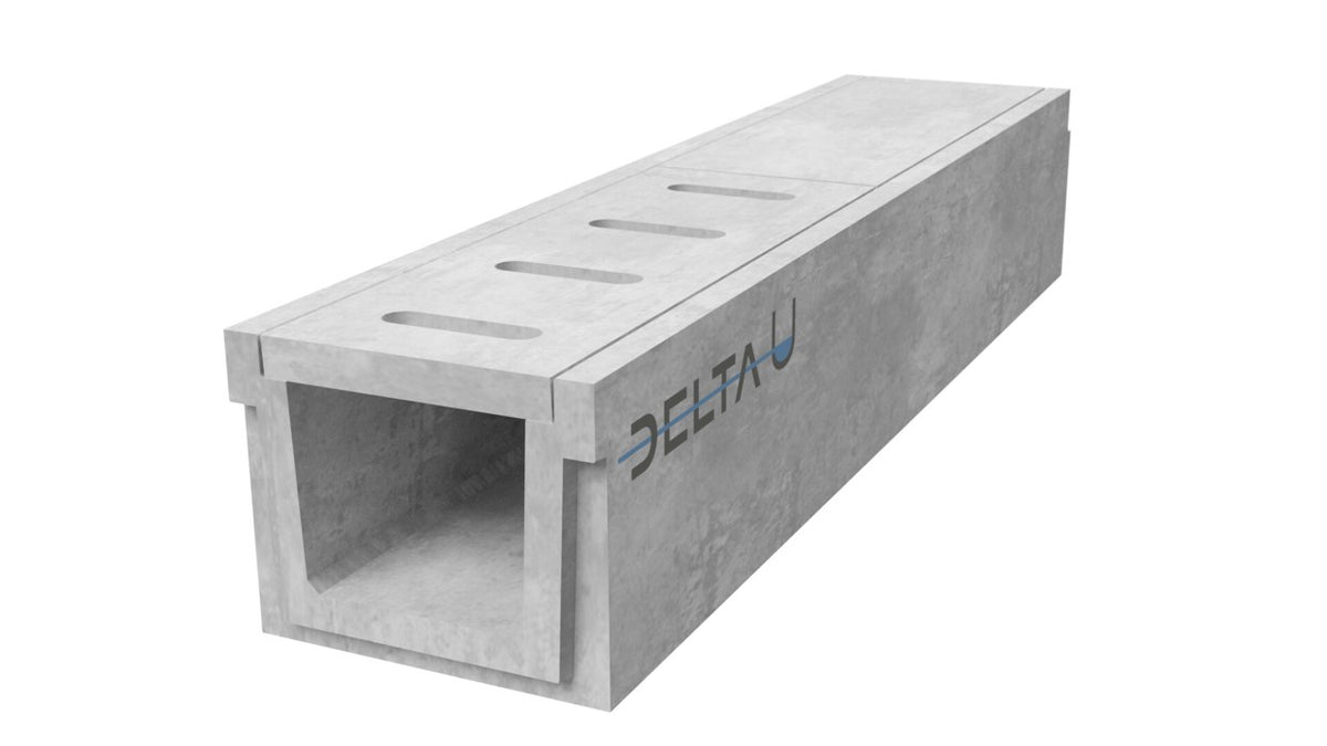 Grate gutter 4040. D400. Inset grille. L=1m. For concrete grid